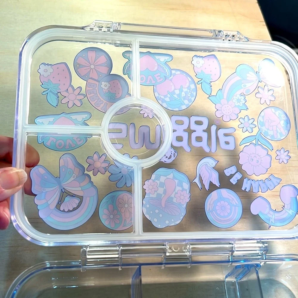 Smiggle Clear Decorative Snack/Lunch Box